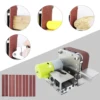 Belt Grinder 220V Belt Sander Electric Sanding Polishing Grinding Machine 7 Variable Speed for Wood Acrylic Metal Edge Sharpener 4