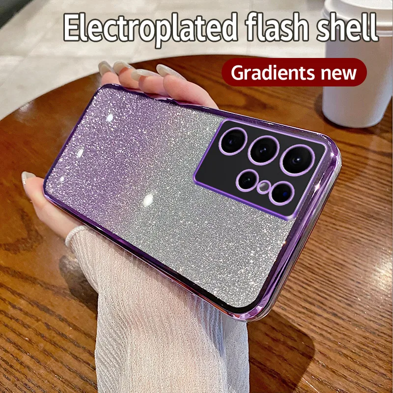 Glitter Clear Soft Phone Case Cover