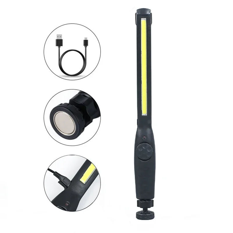USB 충전식 COB LED 작업등, 휴대용 마그네틱 무선 검사등, 자동차 수..