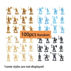 Mini Medieval Soldier Figures Set - Historical Military Game Collectible Party Supplies (100pcs)