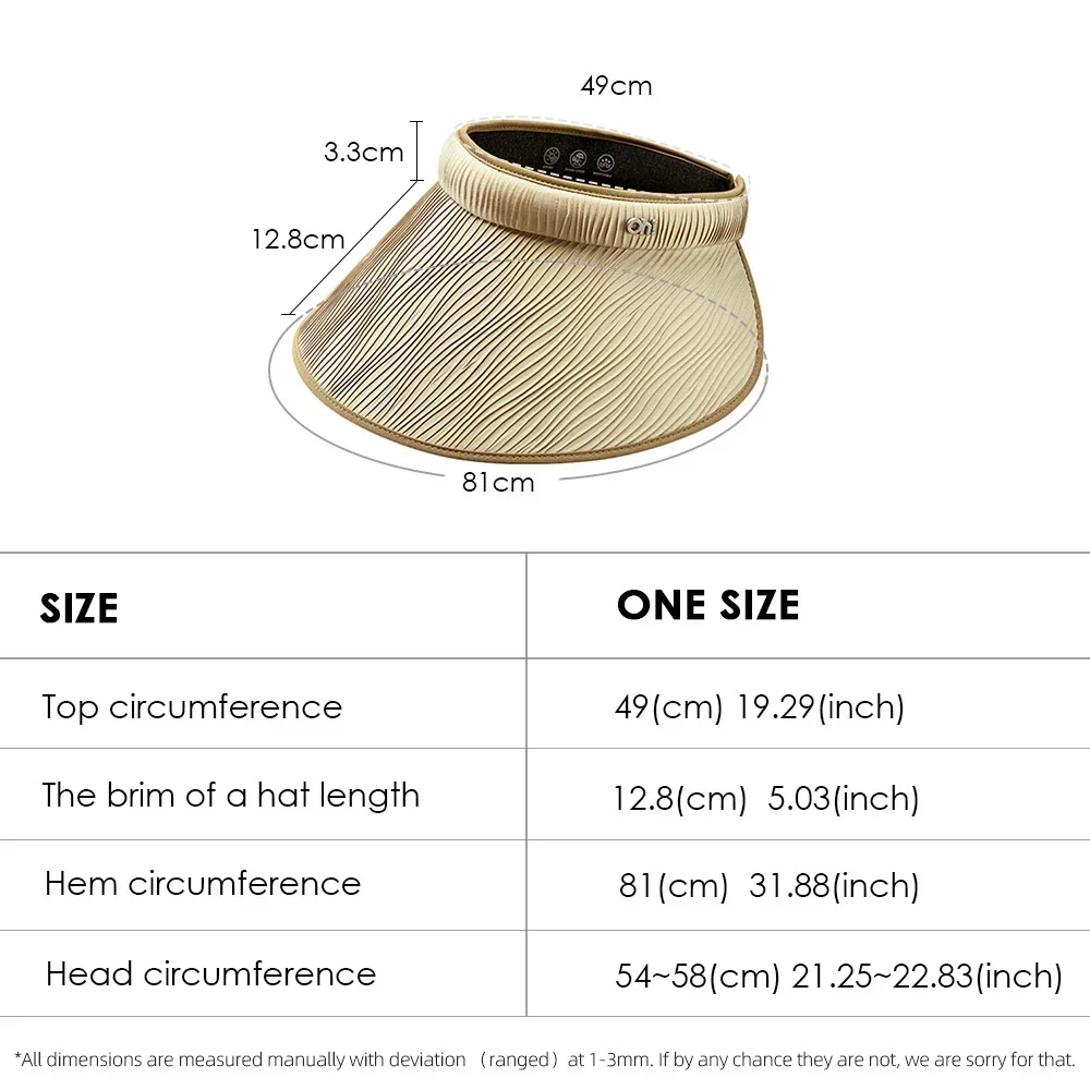 OhSunny Tennis Caps New Fashion Women's Sun Visor Summer UV Protection UPF 50+ Portable Hat for Outdoors Cycling Sports