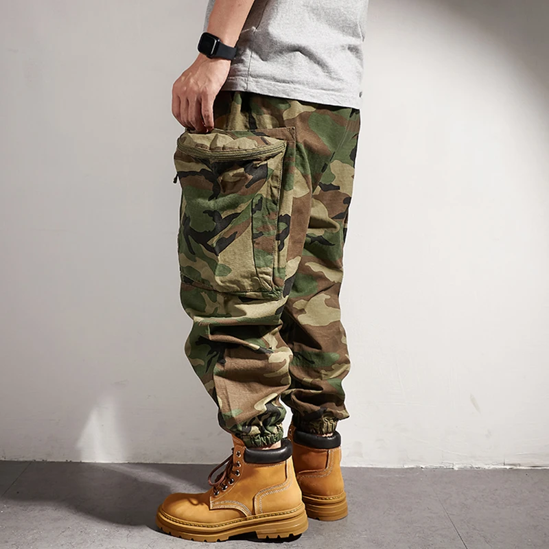 American Military Desert Camouflage Tactical Cargo Pants Men Clothing  Straight Baggy Pants Japanese Vintage Casual Trousers Male - AliExpress