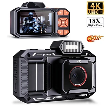 Fotocamera Digitale 4K 18X 50MP con Schermo da 2,8 Pollici, Fotocamera HD per Selfie con Filtro, Videocamera per Studenti e Principianti, Ideale per Vlog