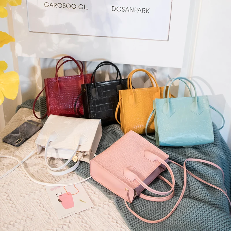 

Fashion Exquisite Shopping Bag Retro Crossbody Handbags Women Classic Totes Shoulder Bags Female Solid Color Handbag