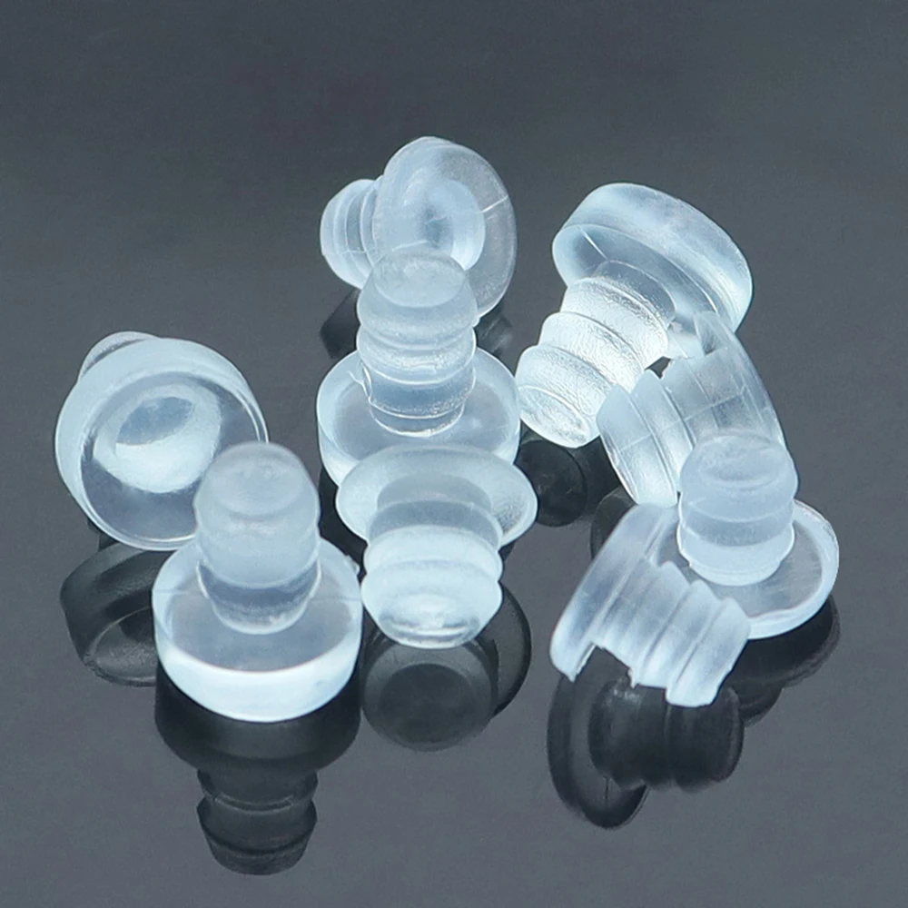 100/50/20/10Pcs Clear Rubber Embedded Furniture Bumper Table Chair Leg Feet Bottom Glide Slide Pad Floor Protector Shockproof Furniture gliders furniture foot mats chair leg protector furniture foot protector furniture leg pads furniture leg caps rubber furniture feet pads furniture feet