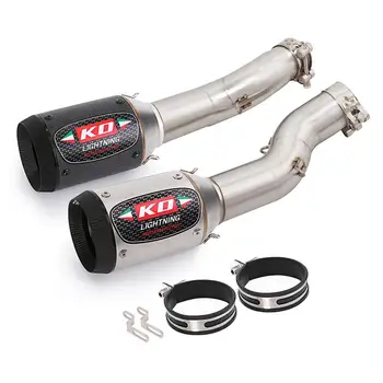 Exhaust Muffler Mid Link Pipe For Suzuki Hayabusa GSX1300R 2021-2023 Motorcycle Left Right Carbon Fiber Steel Escape