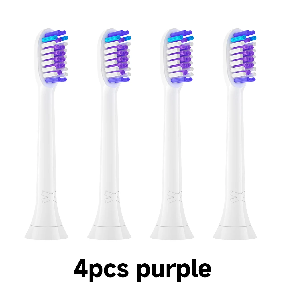 필립스 소닉케어 다이아몬드클린 HX5/HX6/HX9 시리즈 전동 칫솔 헤드 HX6064와 호환되는 4/8개 교체용 브러시 헤드