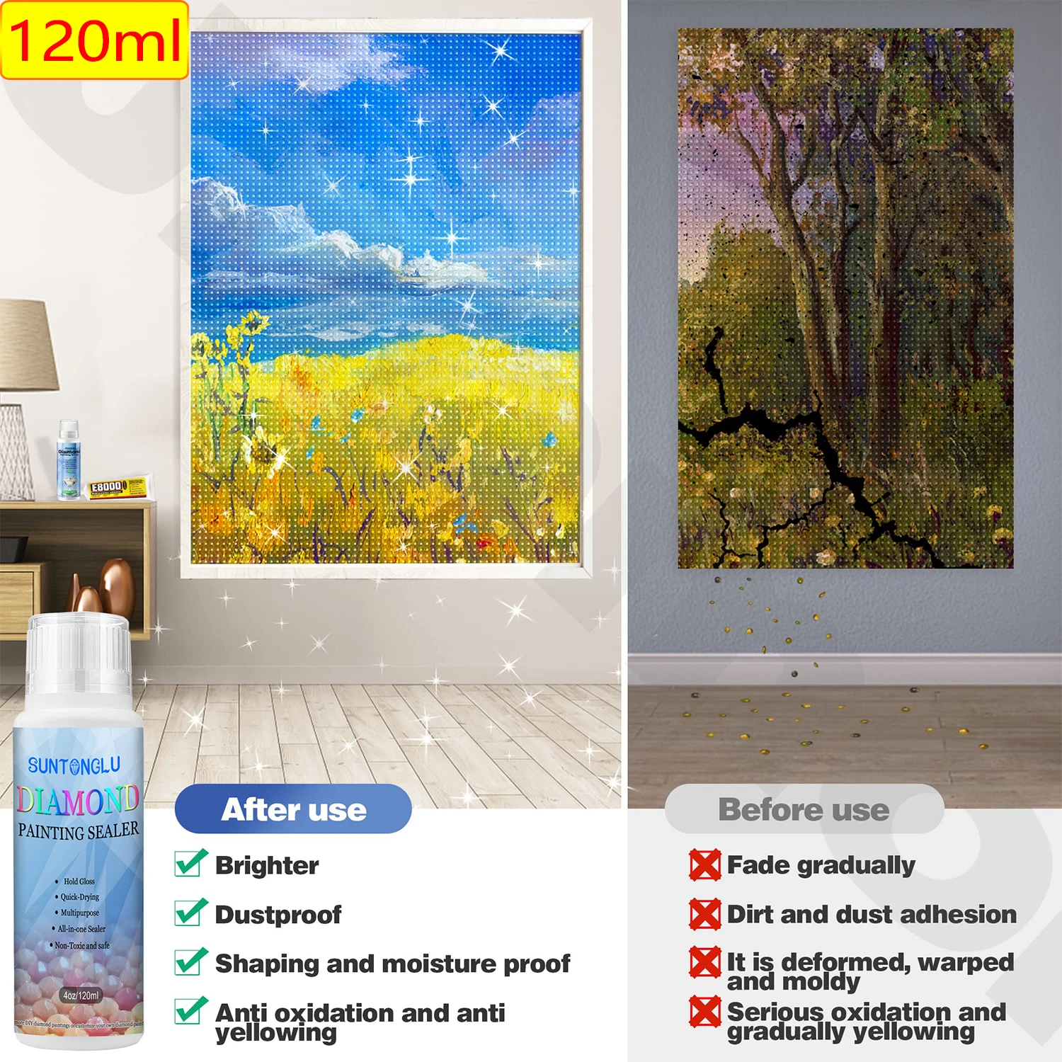 Sealer 5D Waterproof Diamond Art Accessories Glue Anti-dropping Drawing  Glue Glue Art Drying T2Z6 - AliExpress