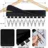 Foldable Hat Hanger Fabric Cap Towel Holders Stainless Steel Clips Multifunctional Clothes Hanger Wardrobe Clothing Organization 6
