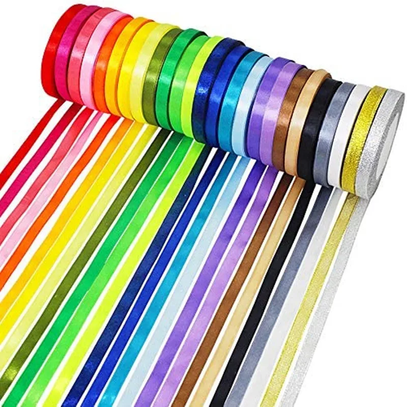 Grossgrain Satin Ribbons Tapes 25Yards DIY Wedding Christmas Bow Making Crafts Card Gift Flowers ribbon decoration,satin ribbons,ribbon supplies,grosgrain ribbon,christmas ribbon,satin ribbon,wrapping ribbon