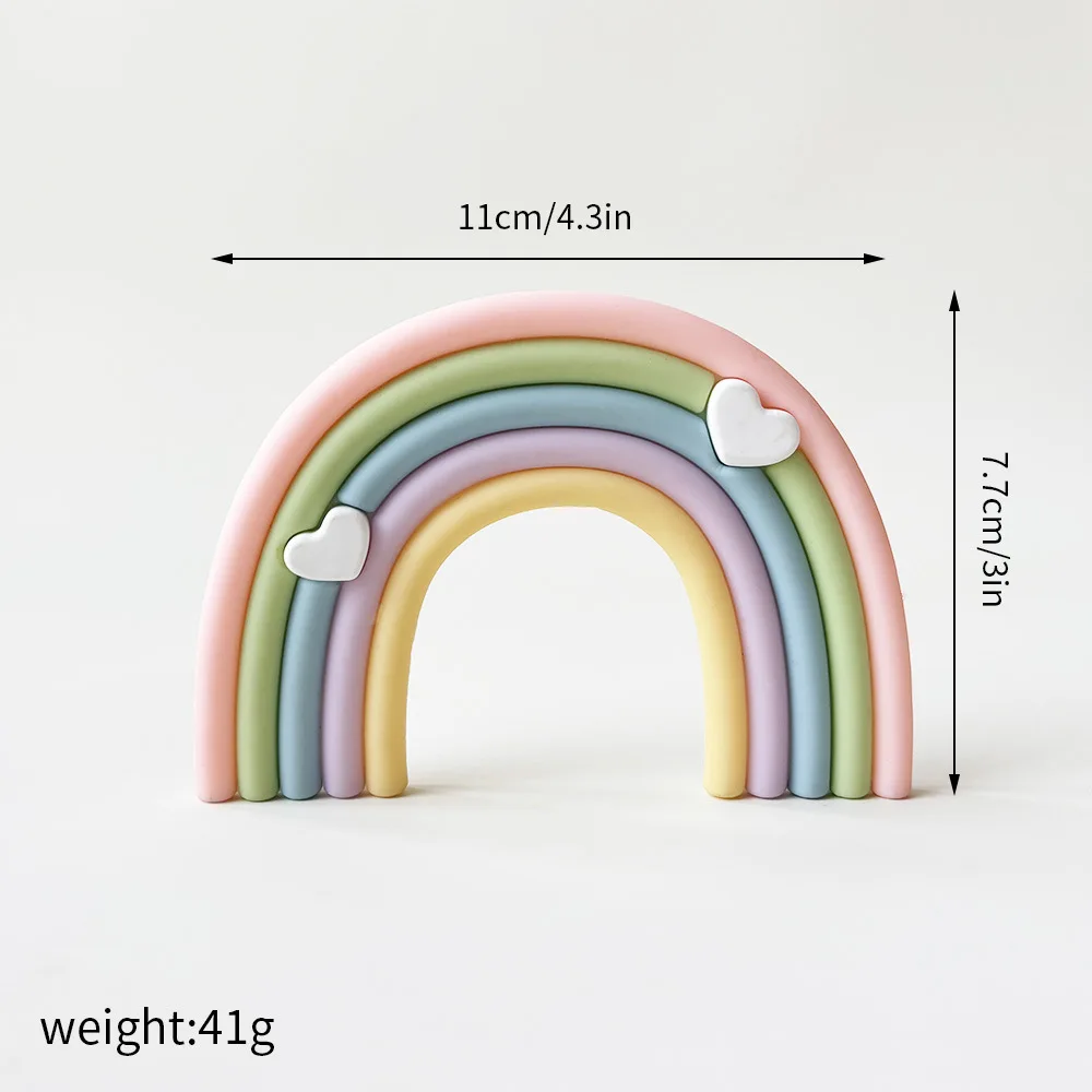 Colorful Rainbow Cake Toppers for Weddings, Baby Showers, and Birthday Parties