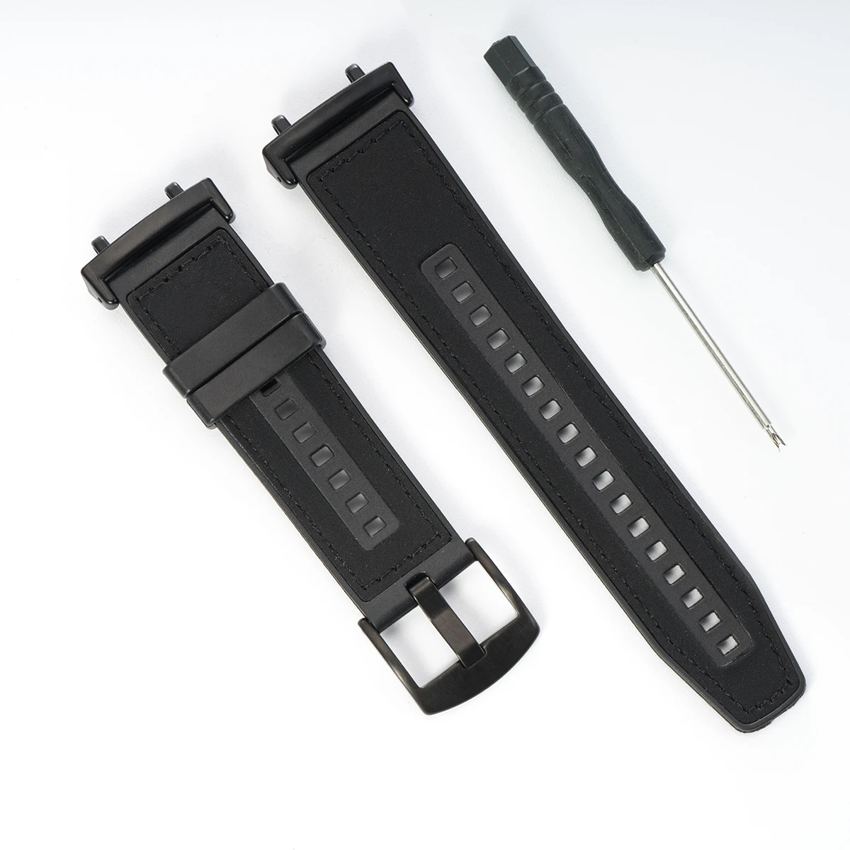 Elegant Leather Silicone Strap: Stylish Bracelet Band Loop