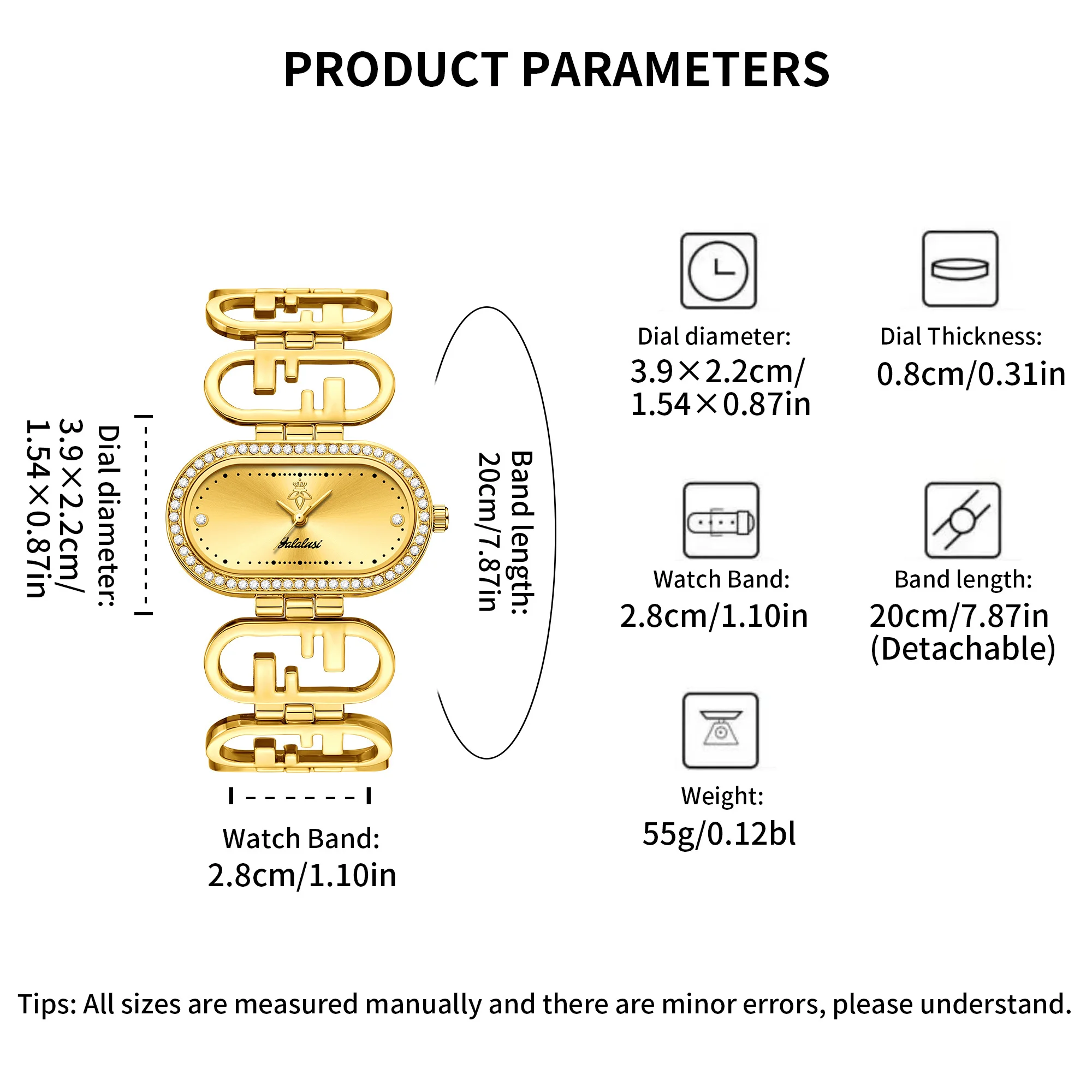 ساعة كوارتز نسائية عصرية من YaLaLuSi ساعات نسائية...