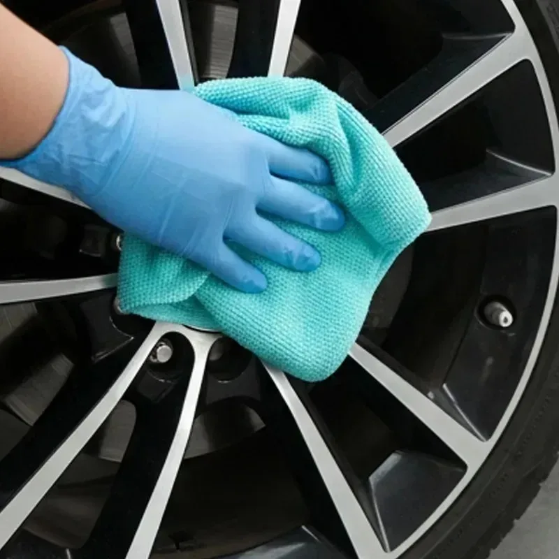 Car Microfiber Cleaning Towel Easy Tear Rags Scratch-Free High Absorbent for Dashboard Seat Interior Auto DIY Detailing Cloth