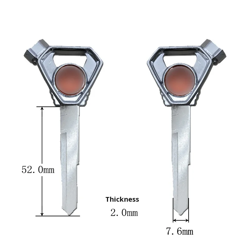 Yamaha motorcycle key suitable for Yamaha Qiaoge Xinfuxi AS125 Xunying Saiying motorcycle key embryo (including magnet)