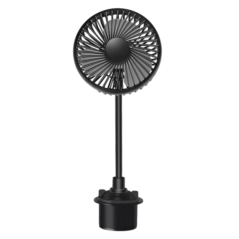 USB 3 Speed Auto Cooler Fan Powerful Quiet Portable Car Cup Holder Fan Rotatable for Car Van Truck SUV RV