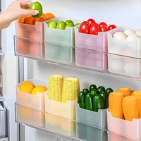 Boîte de rangement pour réfrigérateur, boîte de conservation des fruits et légumes, boîte de conservation fraîcheur, conteneur pour porte latérale de réfrigérateur, tiroirs, étagère, accessoires de cuisine 2