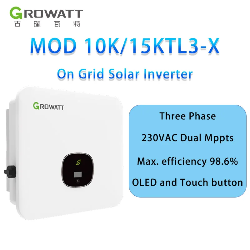 

Growatt 15Kw Solar-Wechselrichter Солнечные Контроллеры 10Kw Triple Phase Inverter