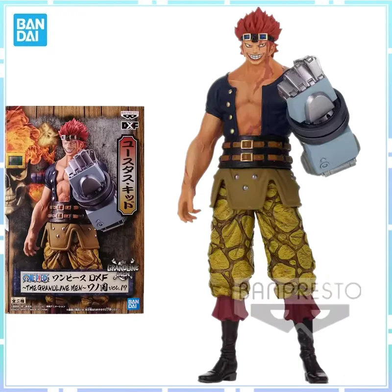 

Bandai Original Anime ONE PIECE DXF THE GRANDLINE MEN Eustass Kid Action Figure Toys For Kids Gift Collectible Model