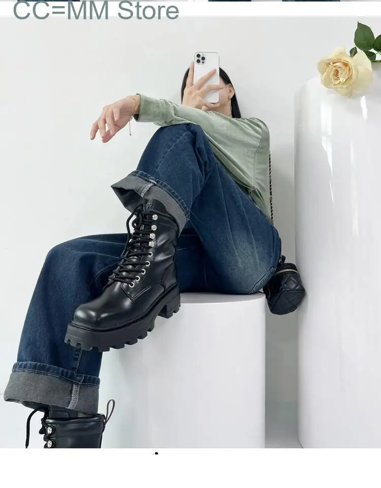 New Vintage Baggy Denim Pants for Women Korean High Waist Pockets Wide Leg Trousers Office Ladies Fashion Summer Jeans