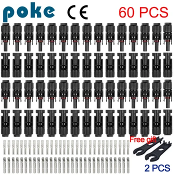 10/20/100pcs Solar Connectors 1000V 30ASolar แผงสาขา PV ตัวเชื่อมต่อพลังงานแสงอาทิตย์เชื่อมต่อพลังงานแสงอาทิตย์ MC4 1