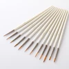 12Pcs Detail Paint Brush Set Miniature Nylon Hair Paintbrushes for Fine Detailing Acrylic/ Watercolor/ Gouache/ Pigment 2