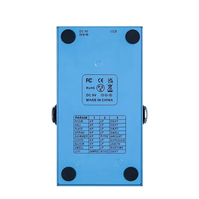 Mini Universe Digital Reverb Pedal 9 Reverb Digital Effects Room/Shimmer/Lofi/Spring Reveb Effect Pedals Guitar Pedal