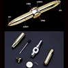 Creative Multi-Function LED Pen Spinning Decompression Gyro Metal Ballpoint  Pen Fashion Office School Supplies Writing Pens 3