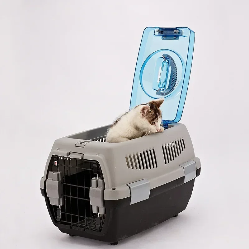 Pet Air Box Air Transport Pet Cage When Traveling Portable Plastic Shipping Box for Large Dogs Portable Travel Carrier