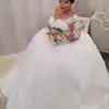 Lorencia Romantic Plus Size Wedding Dresses Long Sleeves Lace Appliques Beading Bridal Gowns For Women Robe De Mariee YAW13 1