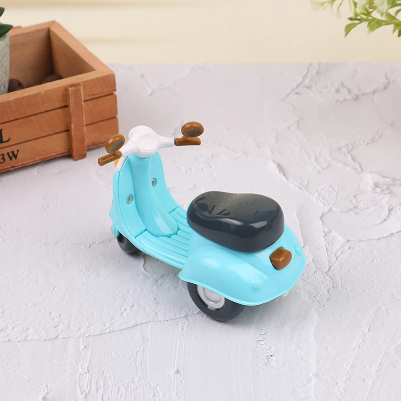 1:12 Dollhouse Miniature Cartoon Motorcycle Stroller Model Furniture Accessories For Doll House Decor Kids Pretend Play Toys