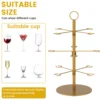 3 Tiers Cocktail Tree Stand 12 Holders Wine Glass Display Stand Metal Red Wine Cup Stand Rack for Cocktails Champagne Red Wine 2