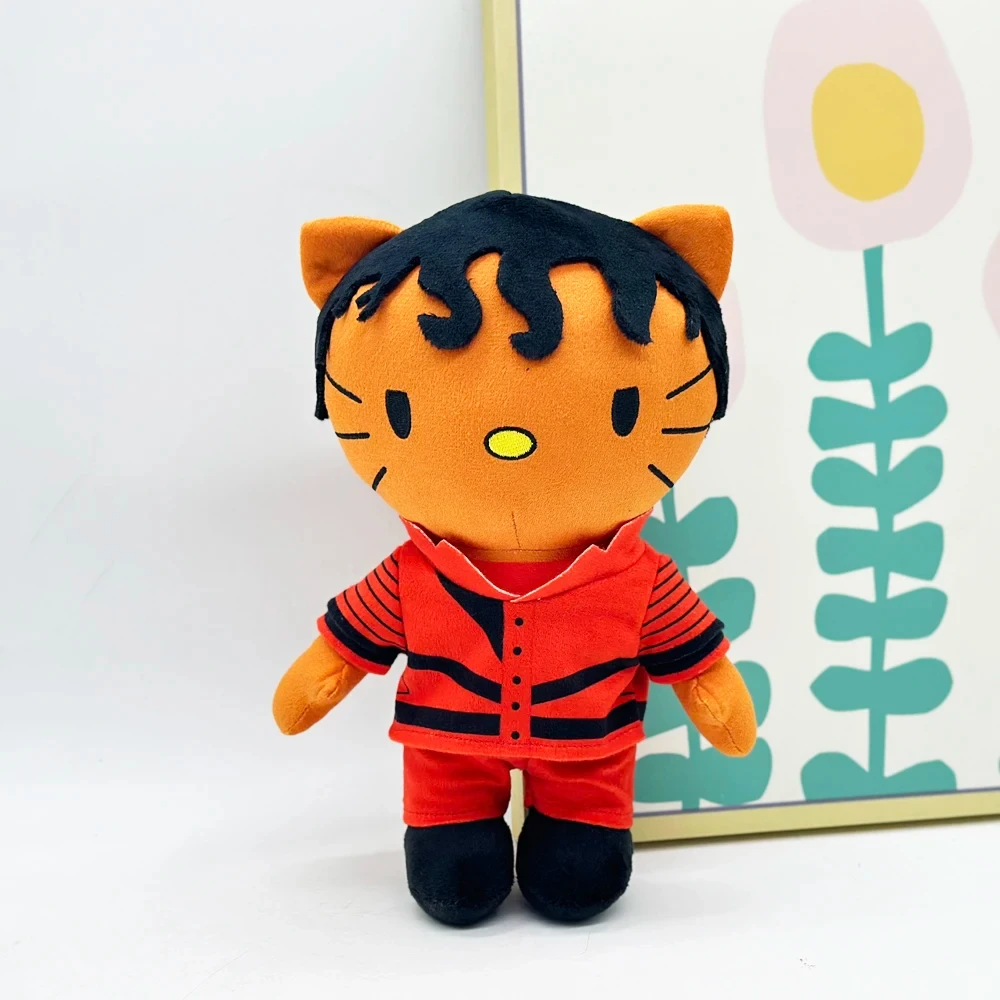 Hello Kitty Michael Jackson With Red Complete Set Clothes Plush Doll Figure Stuffed Toy Cute Boy Girls Fans Collect Gifts