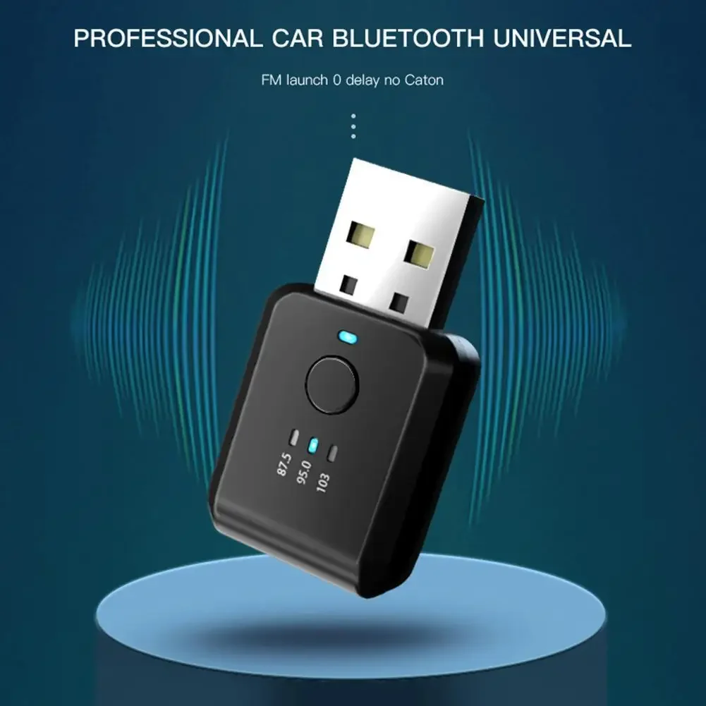 차량용 무선 블루투스 호환 리시버 교체, USB 음악 오디오 FM 송신기, 자동차 액세서리, 2 in 1