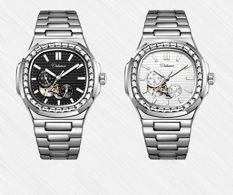 Men's es Automatic Mechanical Sports Men Wrist Waterproof Clock Luxury Top Casual Sky Blue es_voghion.com