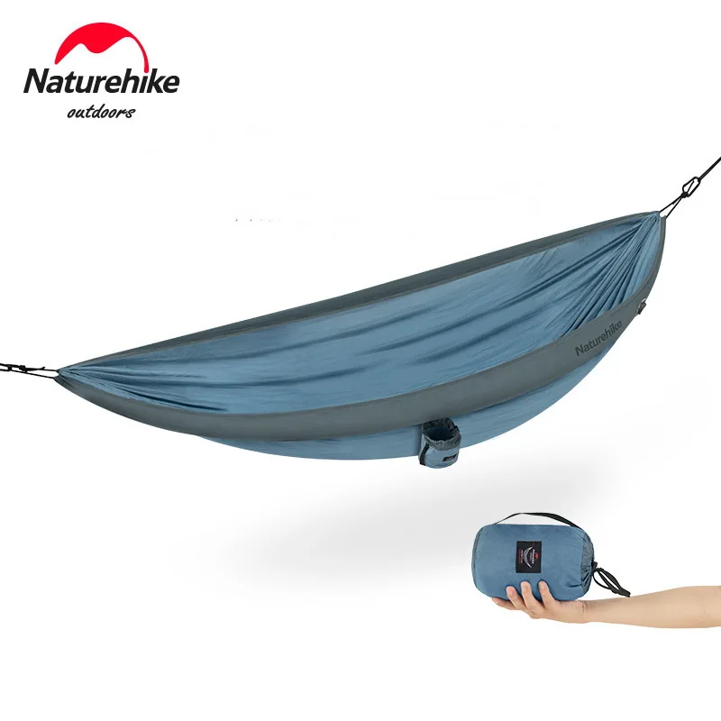 

NatureHike Outdoor 2-4 People 210T Fiber Nylon Hammock Family Inflatable Tube Support Hammocks Strong Bearing 200kg Camping Safe