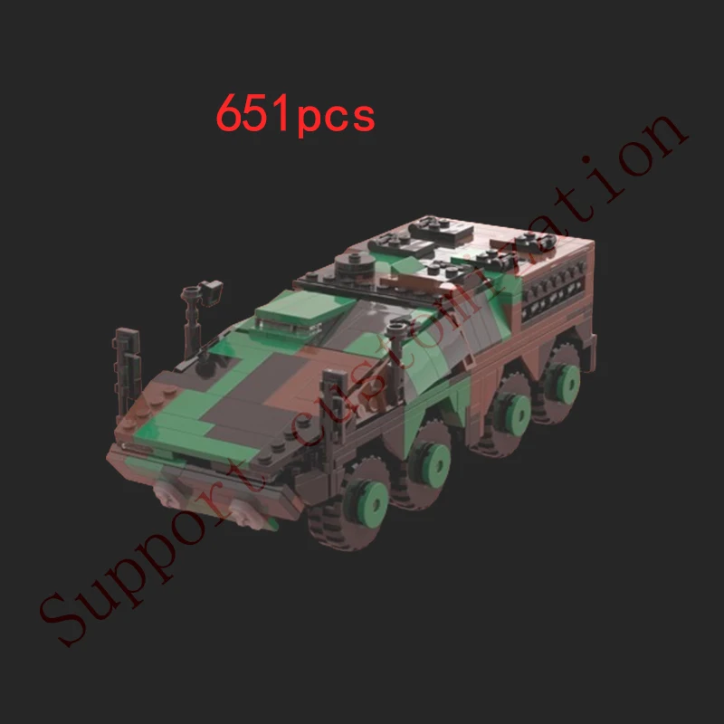 

Fast delivery MOC-176985 GTK boxer armored tank military model small particle assembled building block toy