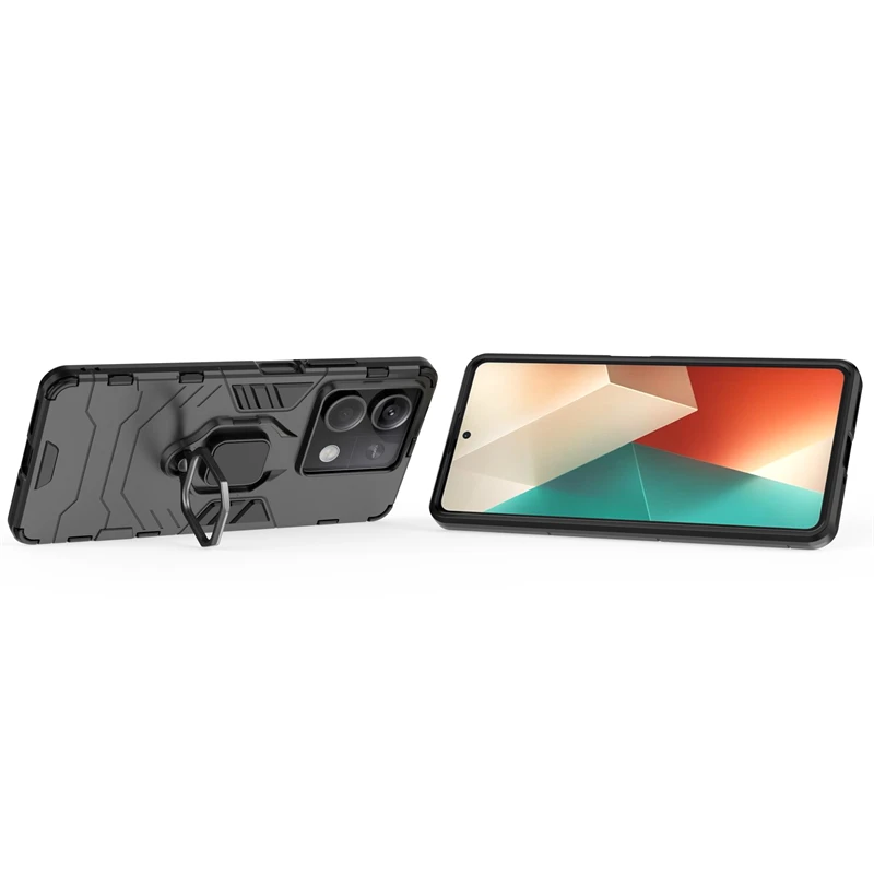 For 5G Case Cover Xiaomi Capas Shockproof Bumper Ring Magnetic Holder Fundas Redmi Note 13 Pro Plus_voghion.com