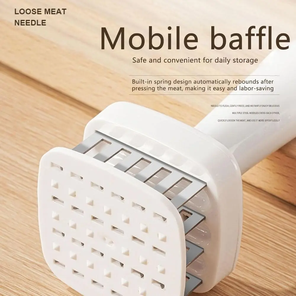 Meat Tenderizer Machine, Meat Hammer Machine, Kitchen Rib Breaking Loosening Needle, Stainless Steel Tenderizer Needle