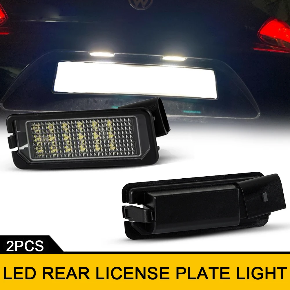 

2 шт. Canbus светодиодный задние номерные знаки для Porsche Cayenne 2011 + Volkswagen Scirocco Phaeton Polo Passat CC Golf EOS
