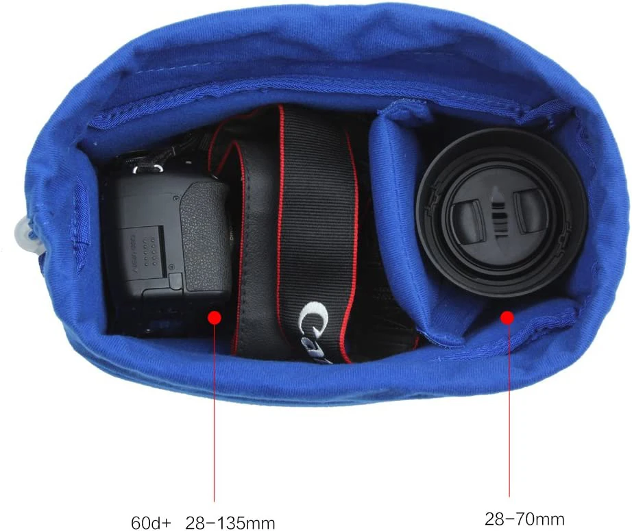 

VOMA Bags for cameras and photographic equipment, Camera Insert Partition Padded Case Blue