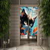 Cartoon AI Cat Door Curtain Funny Dining Room Door Decor Curtain Partition Curtain Drape Kitchen Entrance Hanging Half-Curtain 6