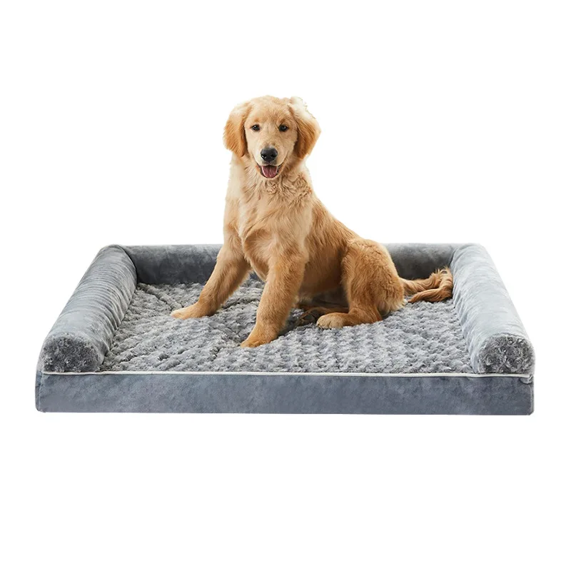 Popular pet supplies plush dog sofa comfortable and detachable dog bed universal medium and large pet nest F008 pet bed