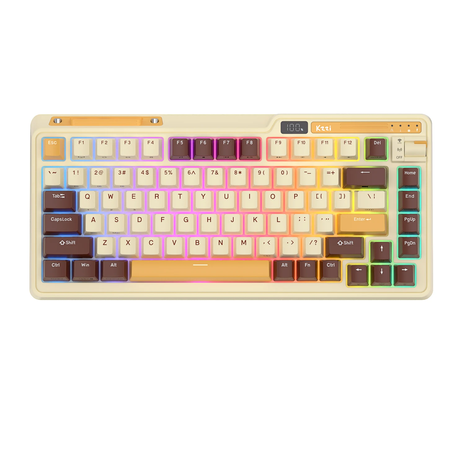 KZZI K75PRO ワイヤレス Bluetooth メカニカルキーボード ガスケット