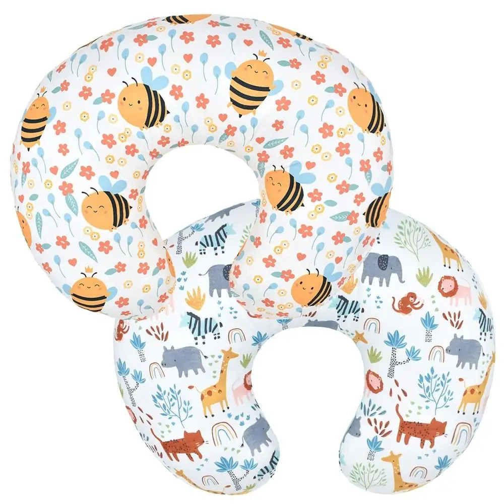 Nursing Pillow Cover Baby Pillow Cover U-Shaped Baby Nursing Pillow Cover Stretchy Replaceable Breastfeeding Pillowcase Cushion Breathable Skin-friendly