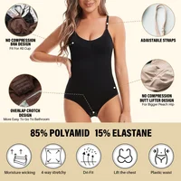 Body sculptant amincissant sans couture pour femme, rehausseur de fesses, lissant, à entrejambe ouvert, haute élasticité 5