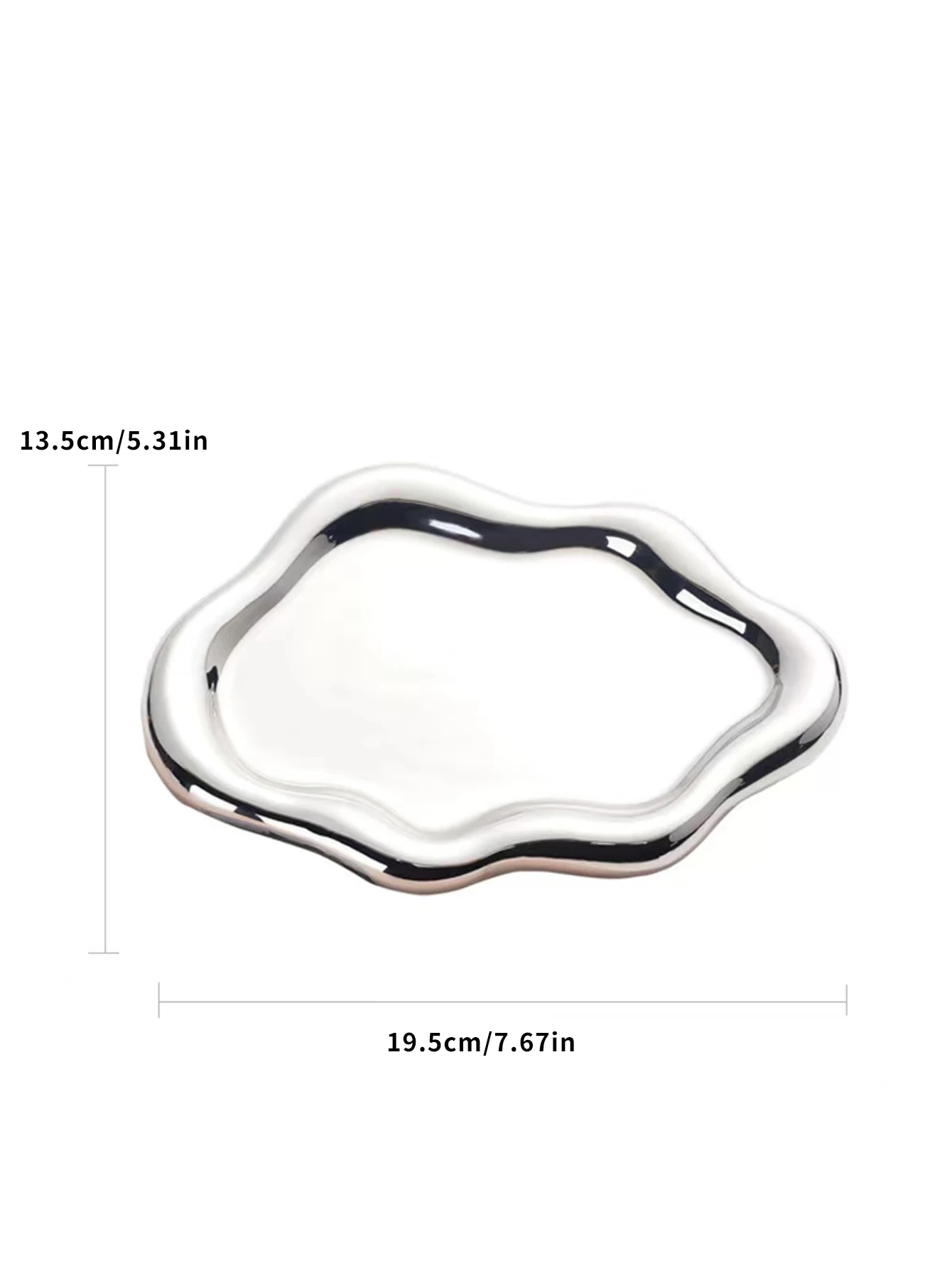 Elegant Cloud Ceramic Jewelry Storage Tray – Perfect for Displaying Earrings and Desktop Ornaments, Thoughtful Gifts for Friends