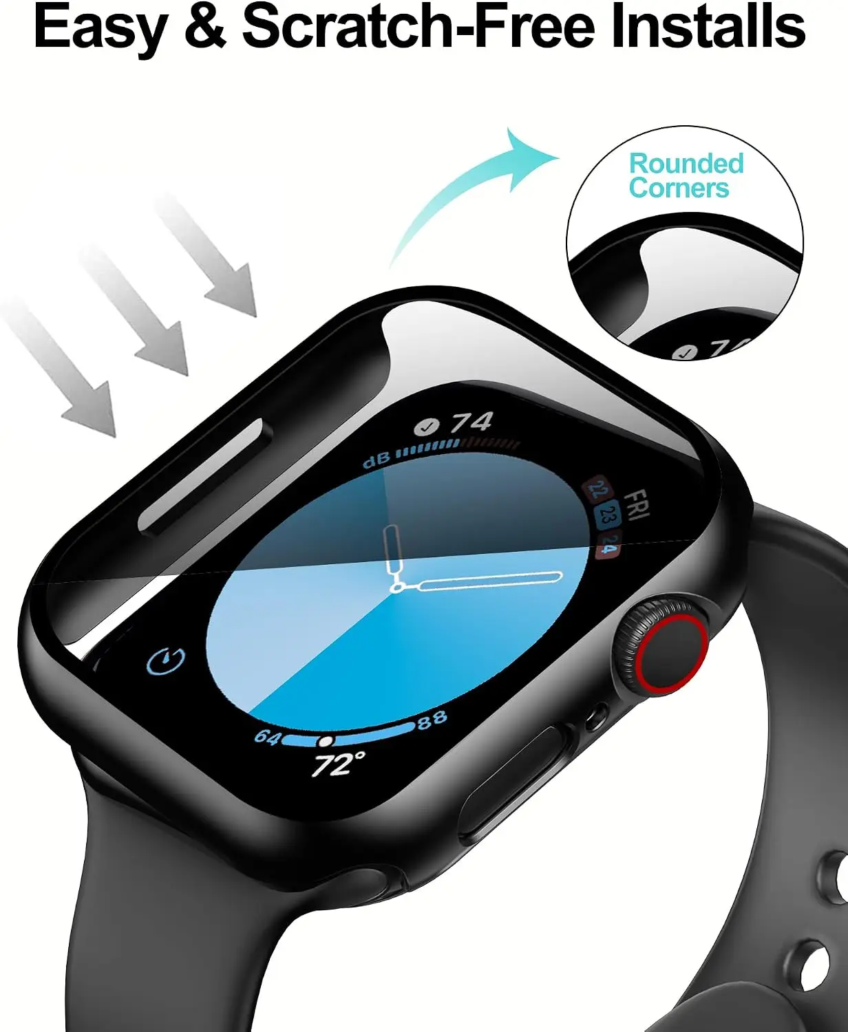 Premium Protective Tempered Glass Screen Protector Bumper Case