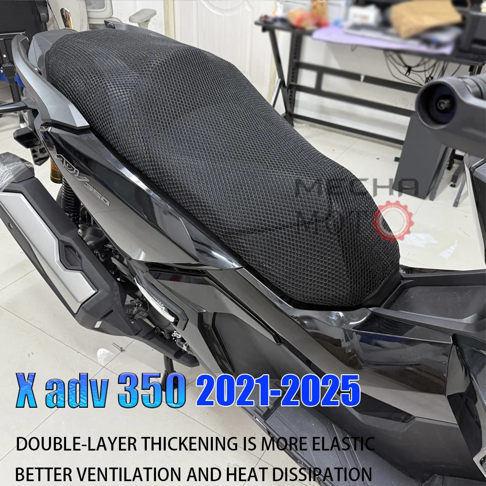 FOR HONDA X-ADV 350 ADV350 ADV 350 22-25 Motorcycle Accessories 3D mesh elasticity Protecting Cushion Seat Cover ​Nylon Fabric
