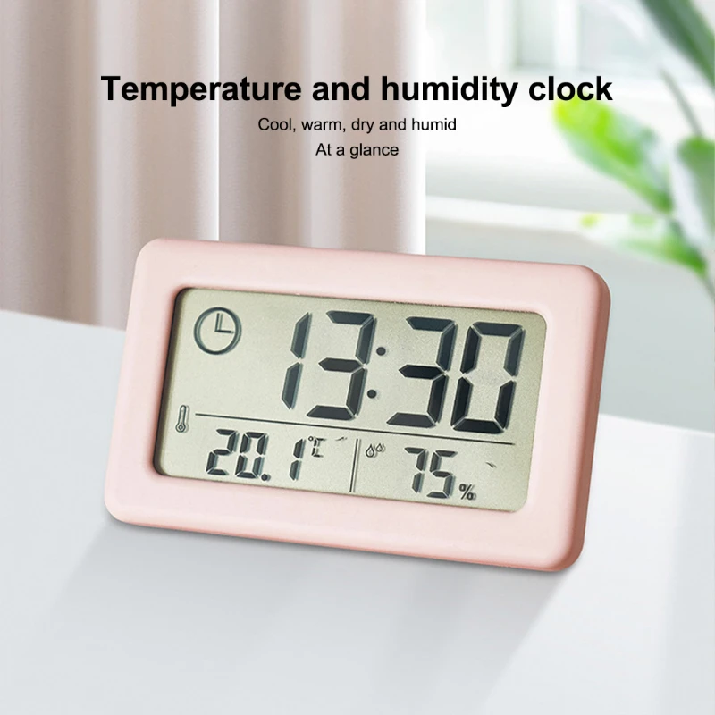 Reloj de Pared y Mesa Digital Oficina Temperatura Calendario Alarma 220V  -3613S-TKK